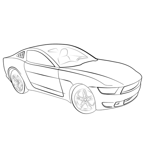 500x500 Car How To Draw 3d Images How To Draw