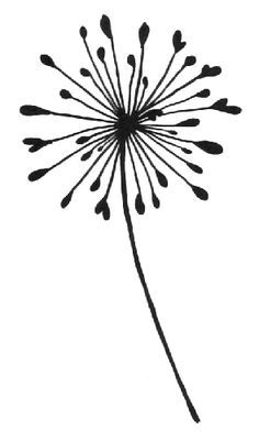 236x400 Drawn Dandelion Silhouette