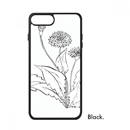 425x425 Black White Dandelion Flowers Plant For Iphone 88
