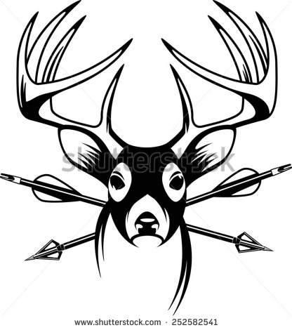 416x470 Whitetail Deer Clipart
