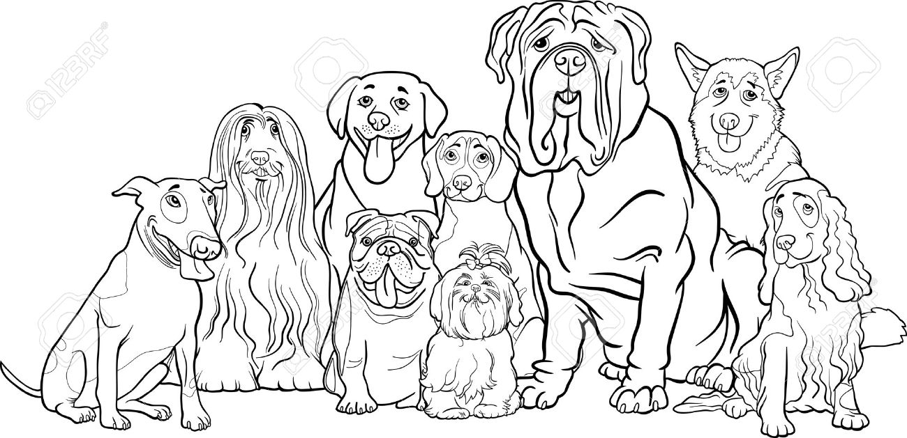 1300x629 Clipart Black White Dog Collection