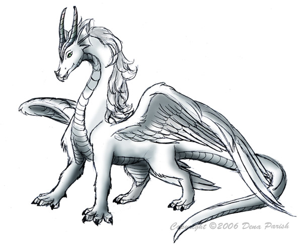 600x487 The White Dragon By Flyingpony
