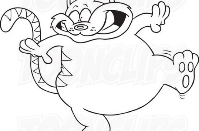 640x420 Tag For Cartoon Line Drawing Of Cats Cat Cartoon Line Art Vector