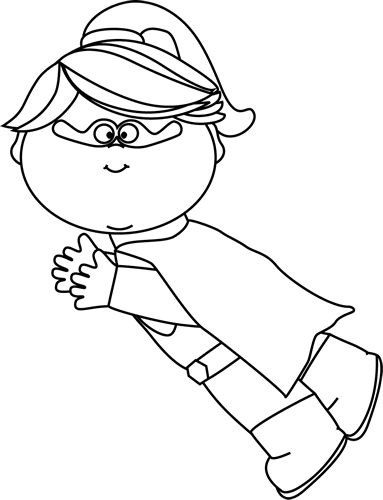 383x500 Supergirl Clipart Black And White