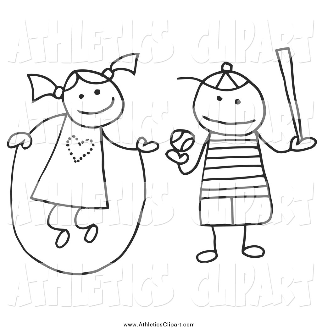 1024x1044 And White Clipart Stick Girl