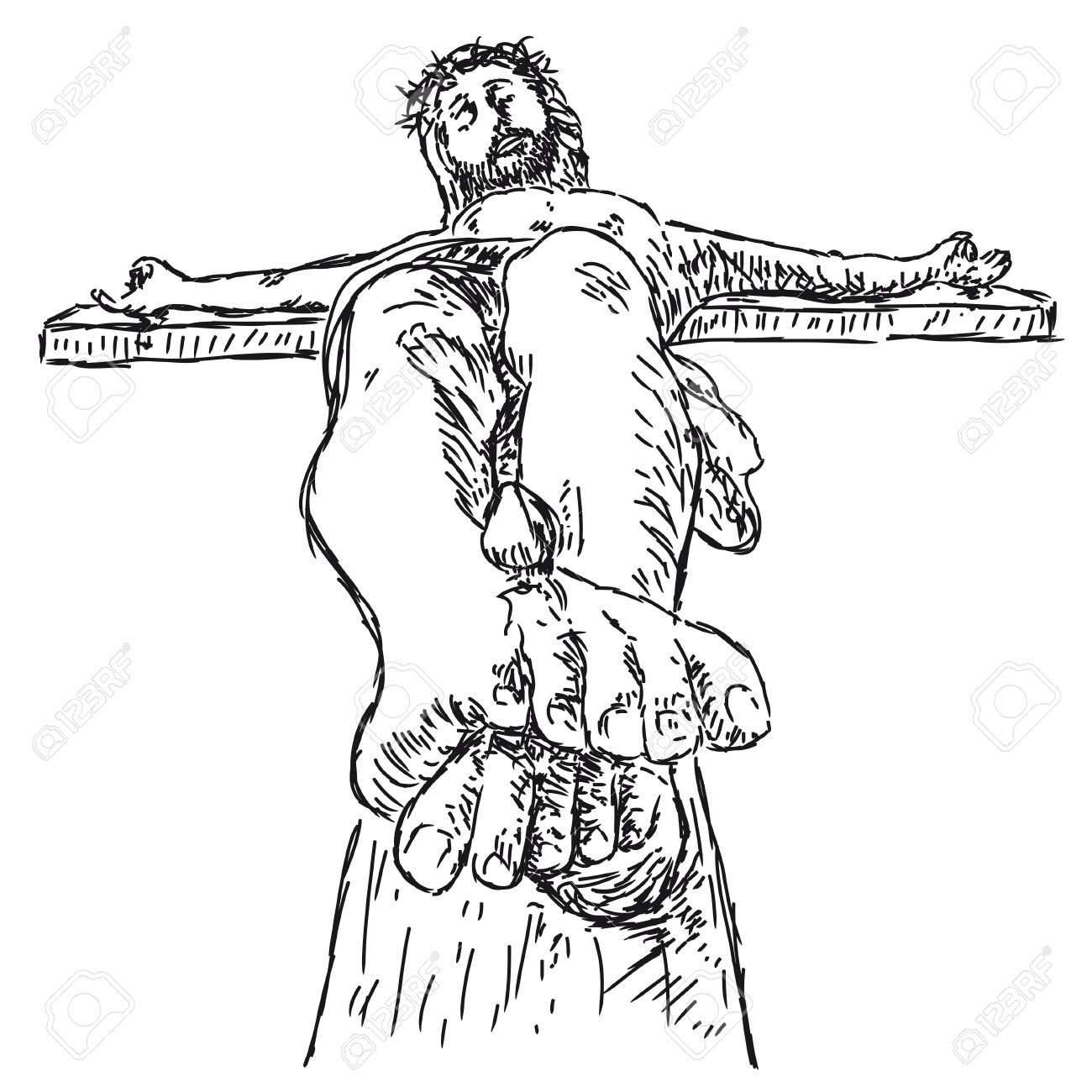 1300x1300 Crucifixion Royalty Free Cliparts, Vectors, And Stock Illustration