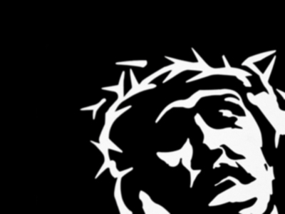 400x300 Black And White Jesus Drawing Merry Christmas Amp Happy New Year Arts