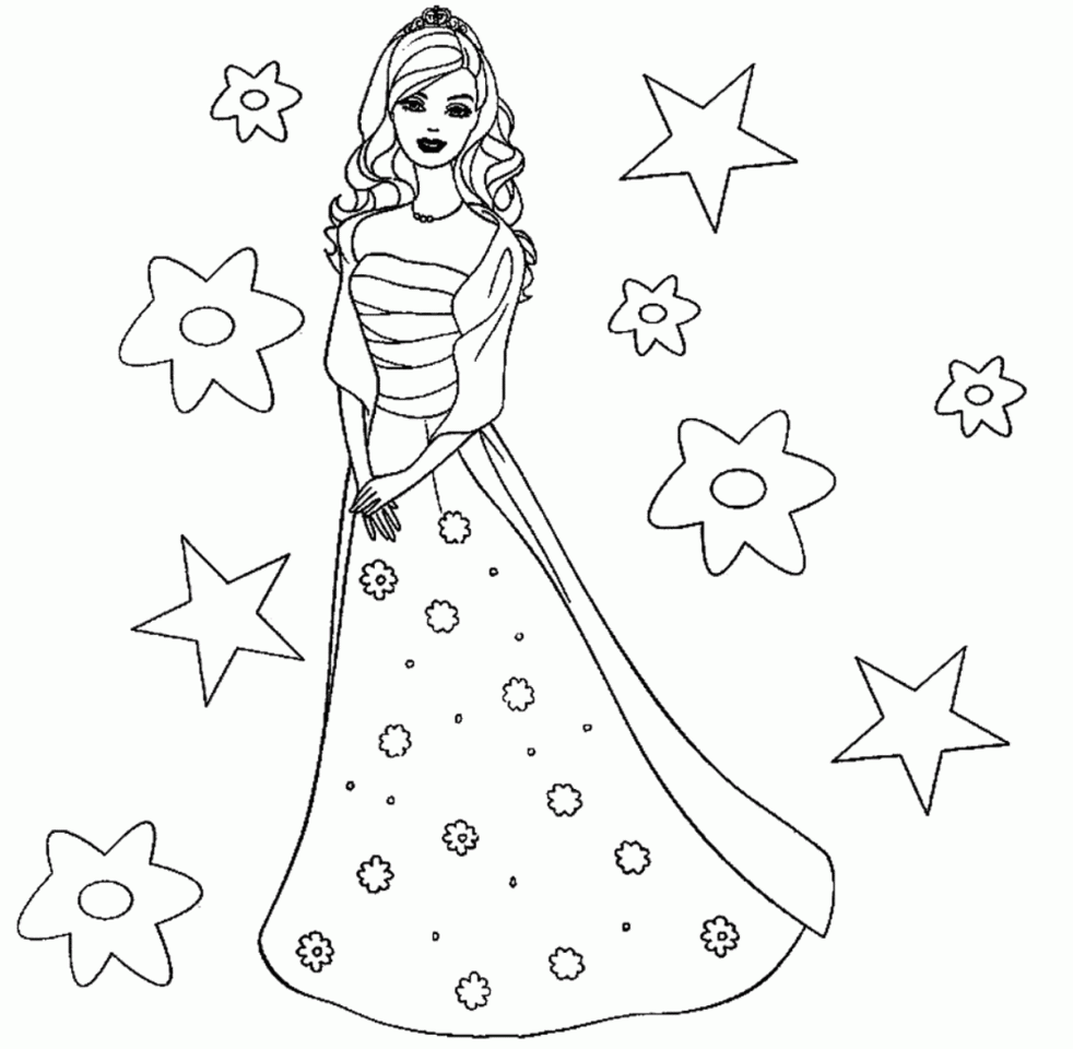 982x960 Drawn Barbie Simple