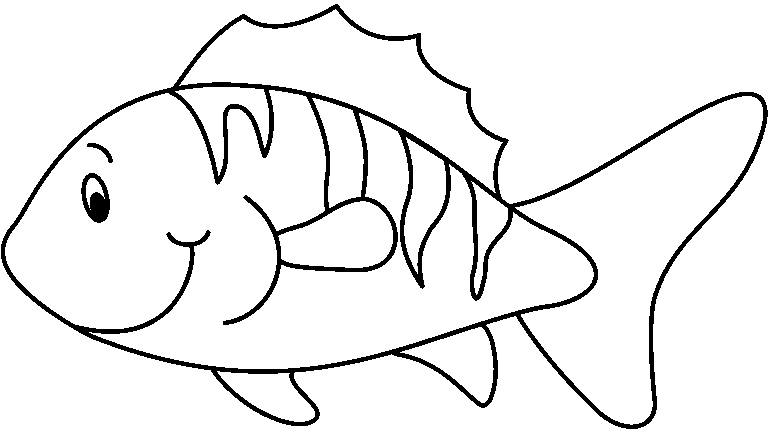 771x429 Black And White Fish Clipart