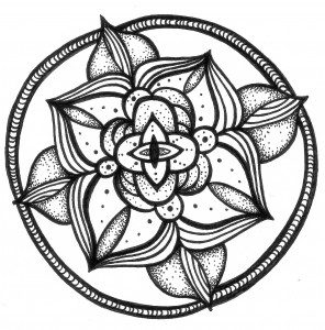 296x300 Black Amp White Mandalas