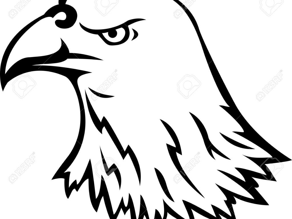 1024x768 Simple Eagle Drawing