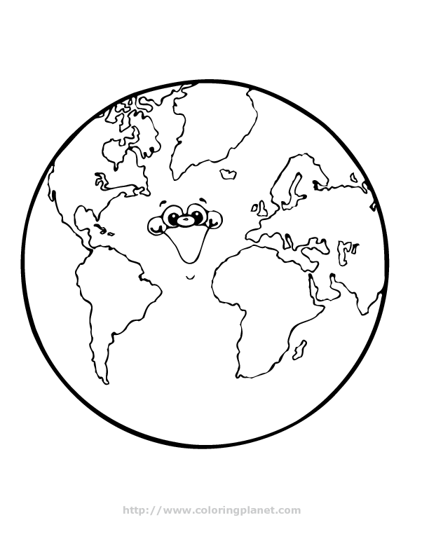 612x792 Planet Earth Clipart Outline