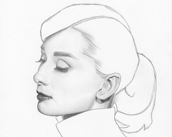 340x270 Minimalist Drawing Etsy