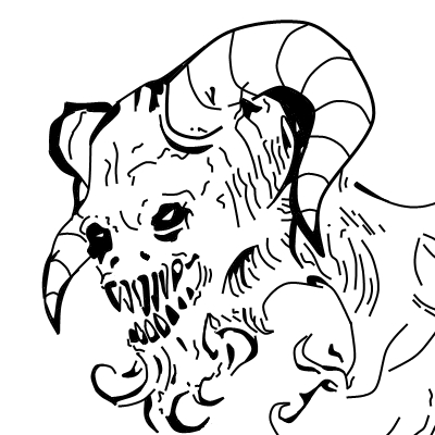 400x400 Black And White Fire Demon By Trojaner93