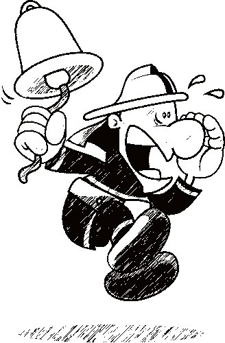 328x500 Fire Alarm Clipart Black And White