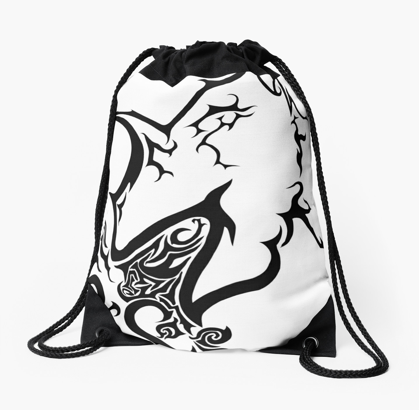 1435x1404 Tribal Dragon Ink Drawing A4 Black And White Card Fantasy Art