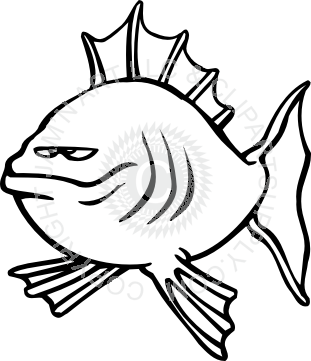 311x361 Fish Black And White