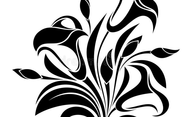 800x491 Black Pretty Flower Drawings Gardening Flower And Vegetables