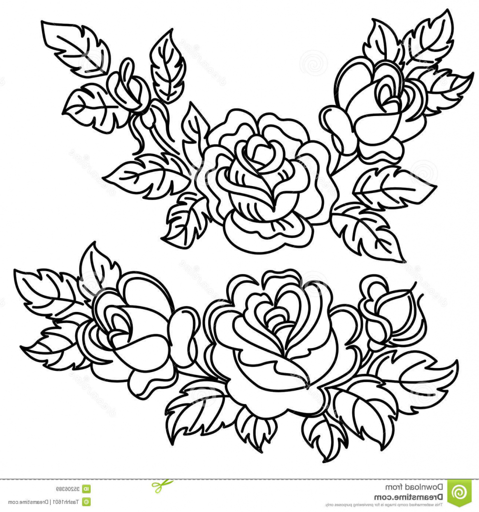 957x1024 Rose Flowers Drawing