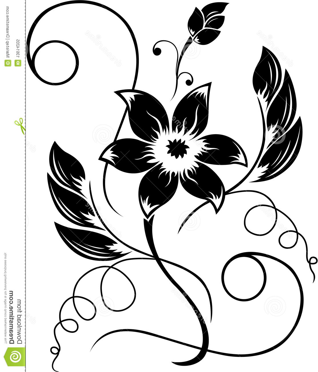 1111x1300 Simple Flower Drawings Black And White Drawings Of Flowers