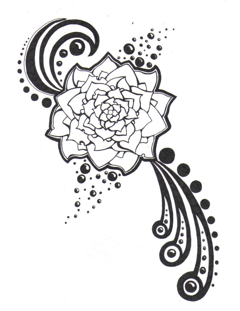 785x1017 Black And White Flower By Crazyeyedbuffalo