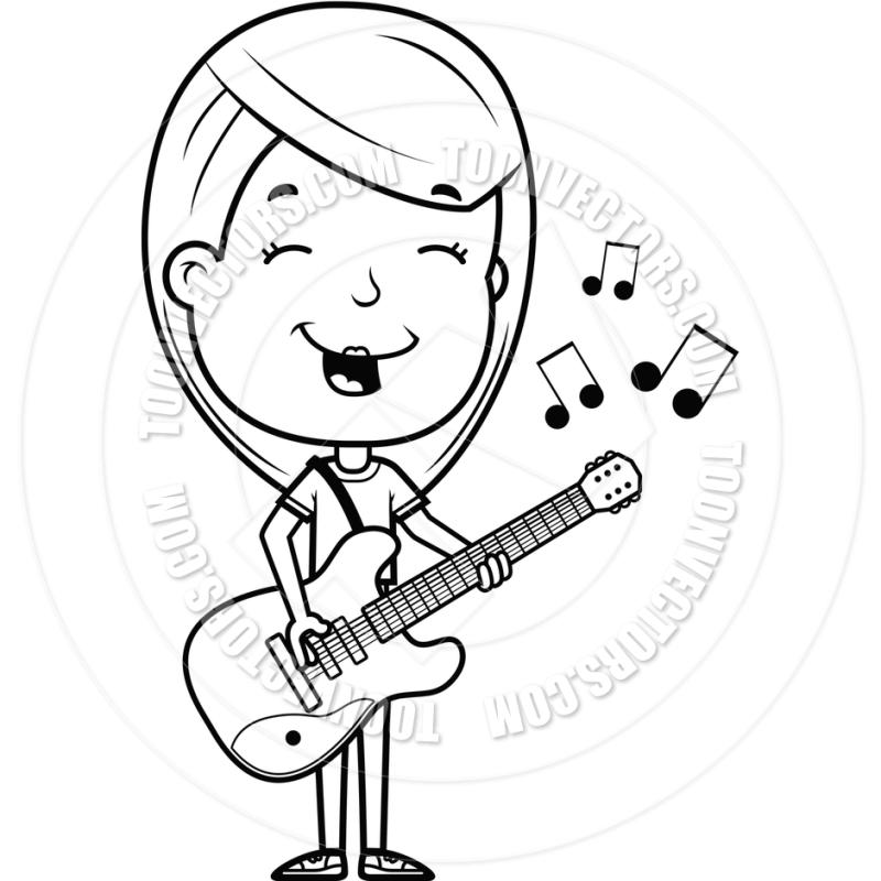 800x800 Guitar Clipart Black And White