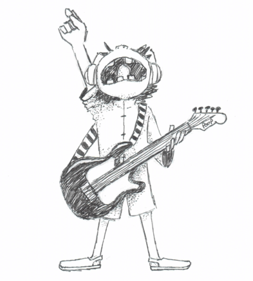 500x555 Guitar Sketch Tumblr