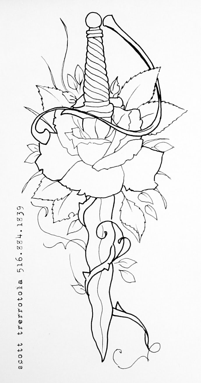 690x1310 Collection Of Black N White Heart Tattoo Sample