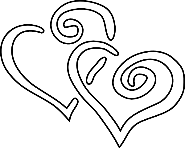 600x481 White Heart Clip Art