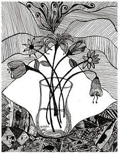 232x300 White Lily Drawings