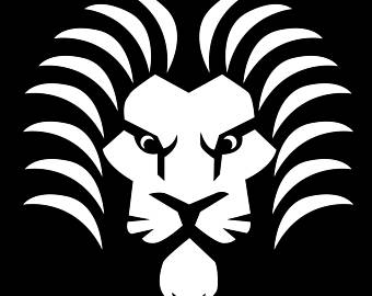 340x270 Black And White Lion Etsy