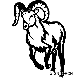 320x320 Mountain Goat Clipart Black And White