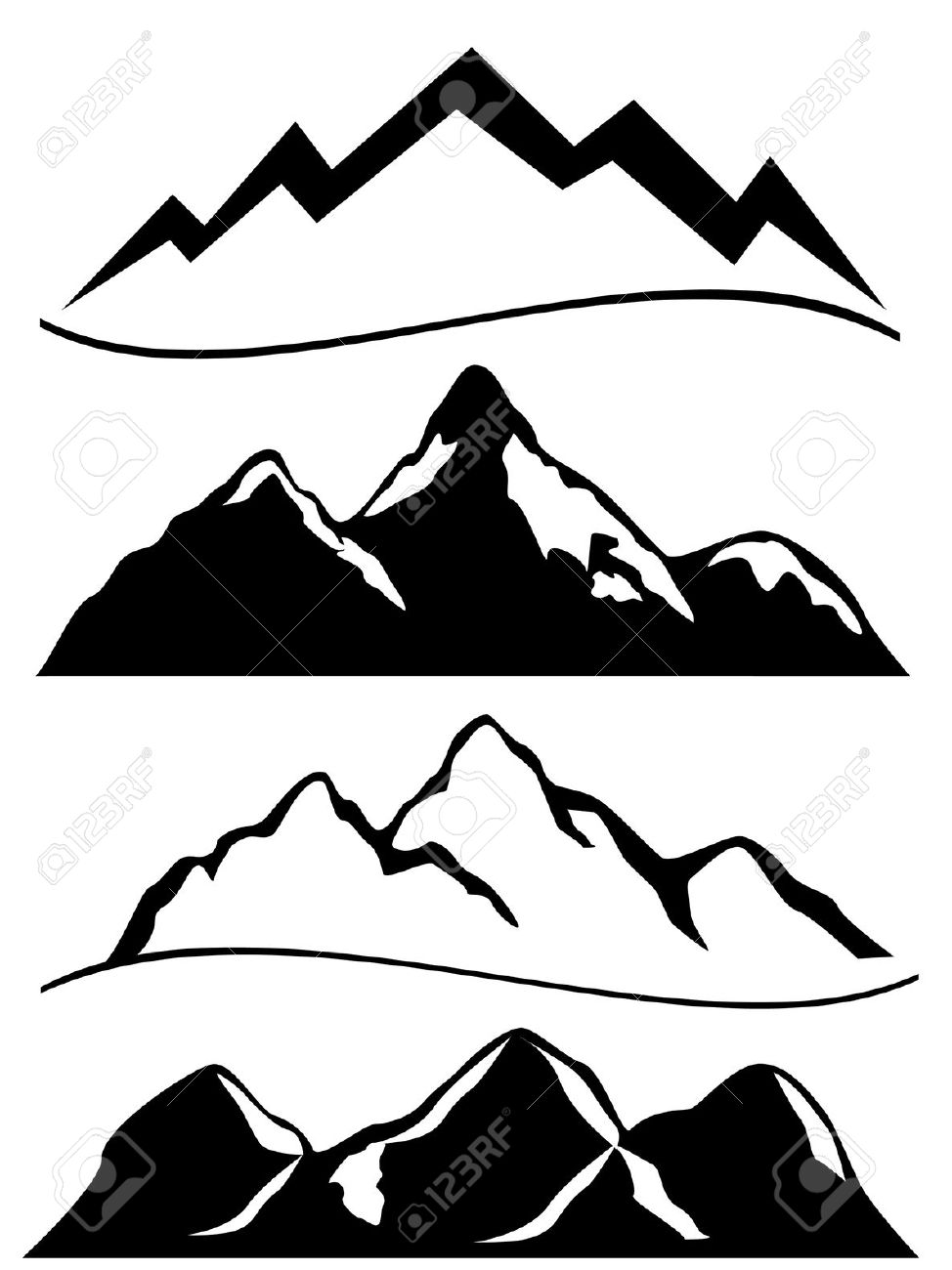 974x1300 Peak Clipart Mountain Sketch