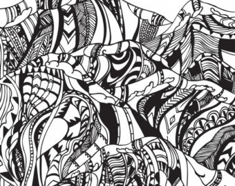 340x270 Ocean Drawing Etsy