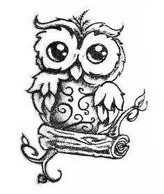 236x280 Cute Owl Drawings Black And White