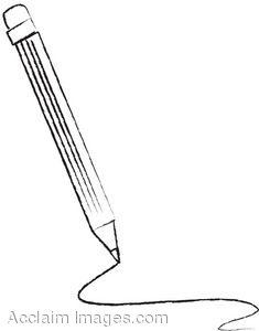 235x300 Black And White Clipart Picture Of A Pencil Drawing A Line