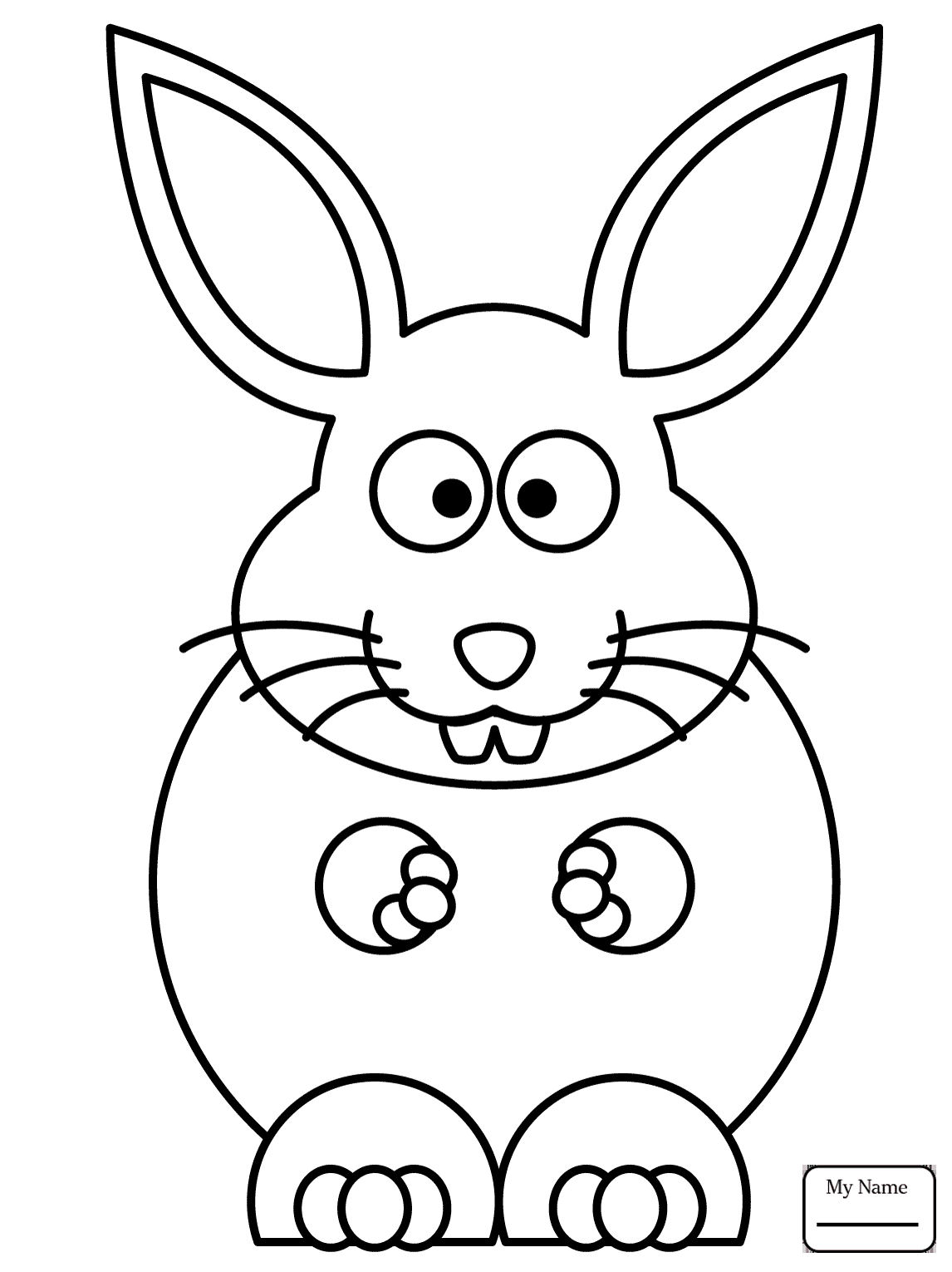 Black And White Rabbit Drawing at GetDrawings | Free download