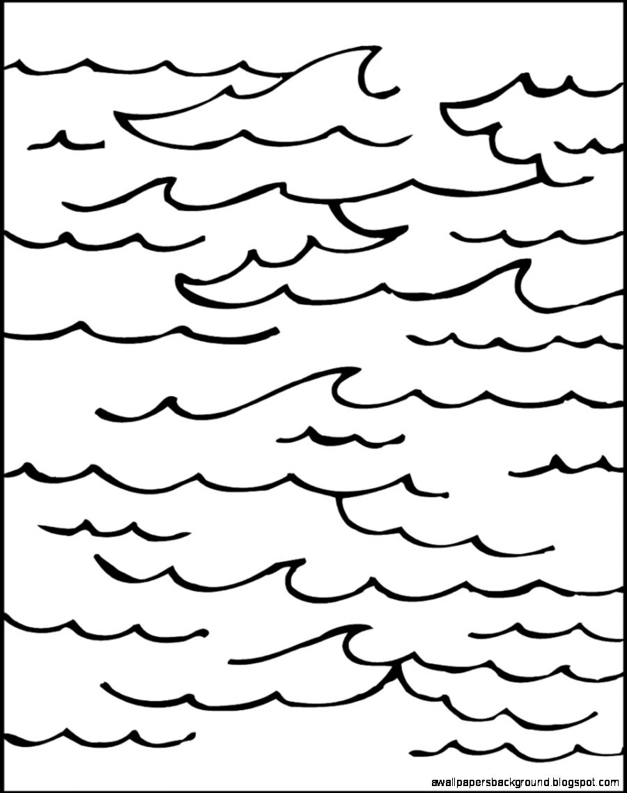 900x1139 Ocean Wave Clipart Black And White