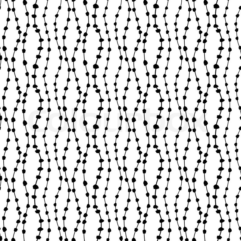 800x800 Abstract Vector Seamless Black And White Pattern. Lanes, Waves