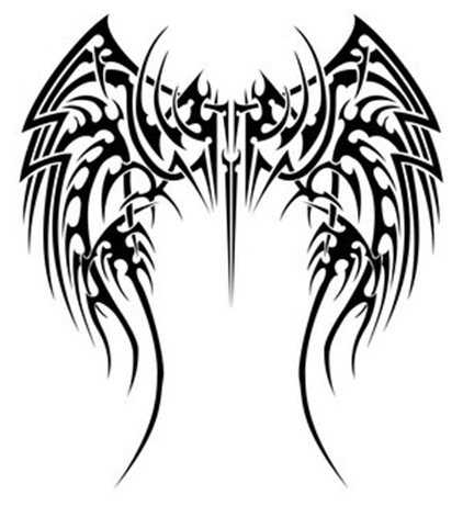 422x461 I Want A Pair Of Black Angel Wings On My Back. To Me,