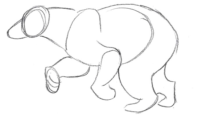 680x398 How To Draw A Running Black Bear