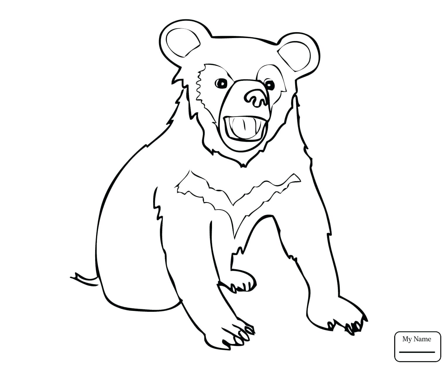 1530x1257 Coloring Black Bear Coloring Page