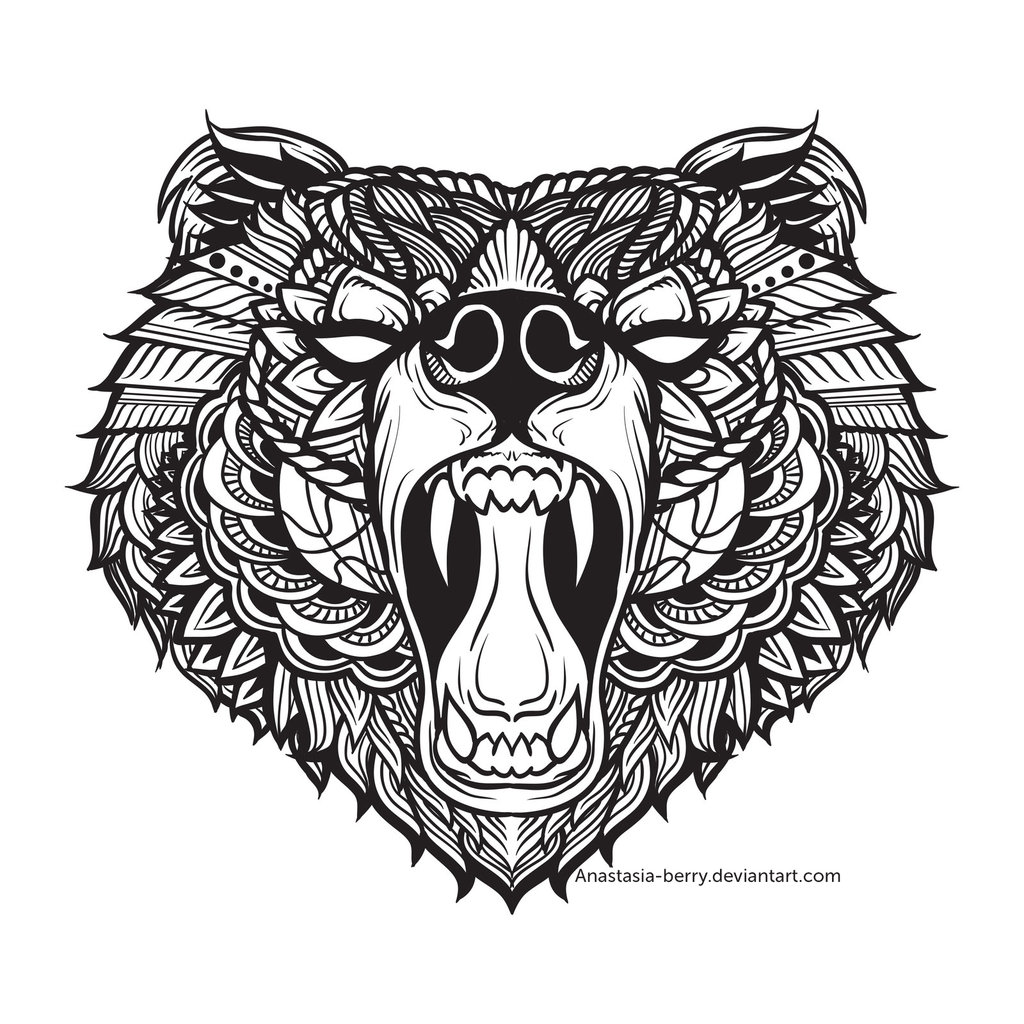 1024x1024 Black Bear I By Anastasia Berry