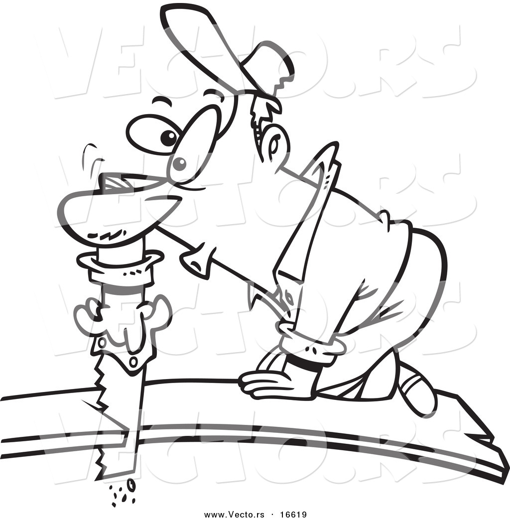 1024x1044 Vector Of A Cartoon Board