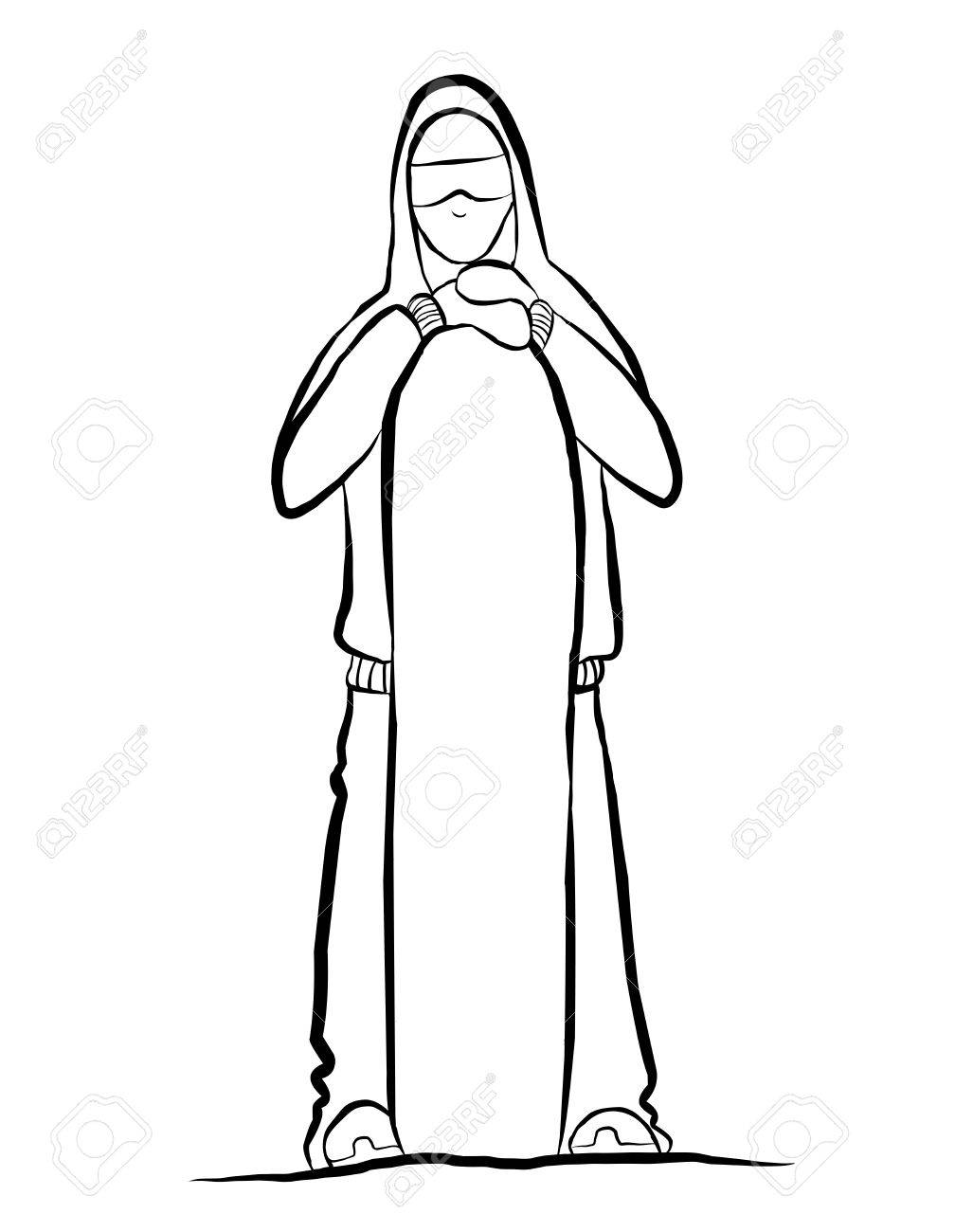 1008x1300 Winter Sport, Snowboarding. Hand Drawing Snowboarder Holding