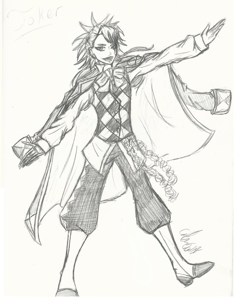 791x1010 Black Butler Book Of Circus Joker By Maygirl96