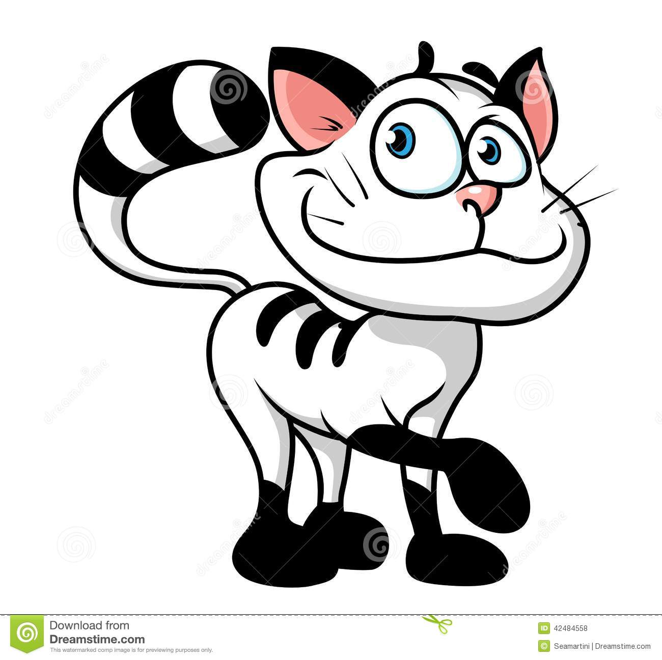 1300x1297 Cartoon Black And White Cat Group