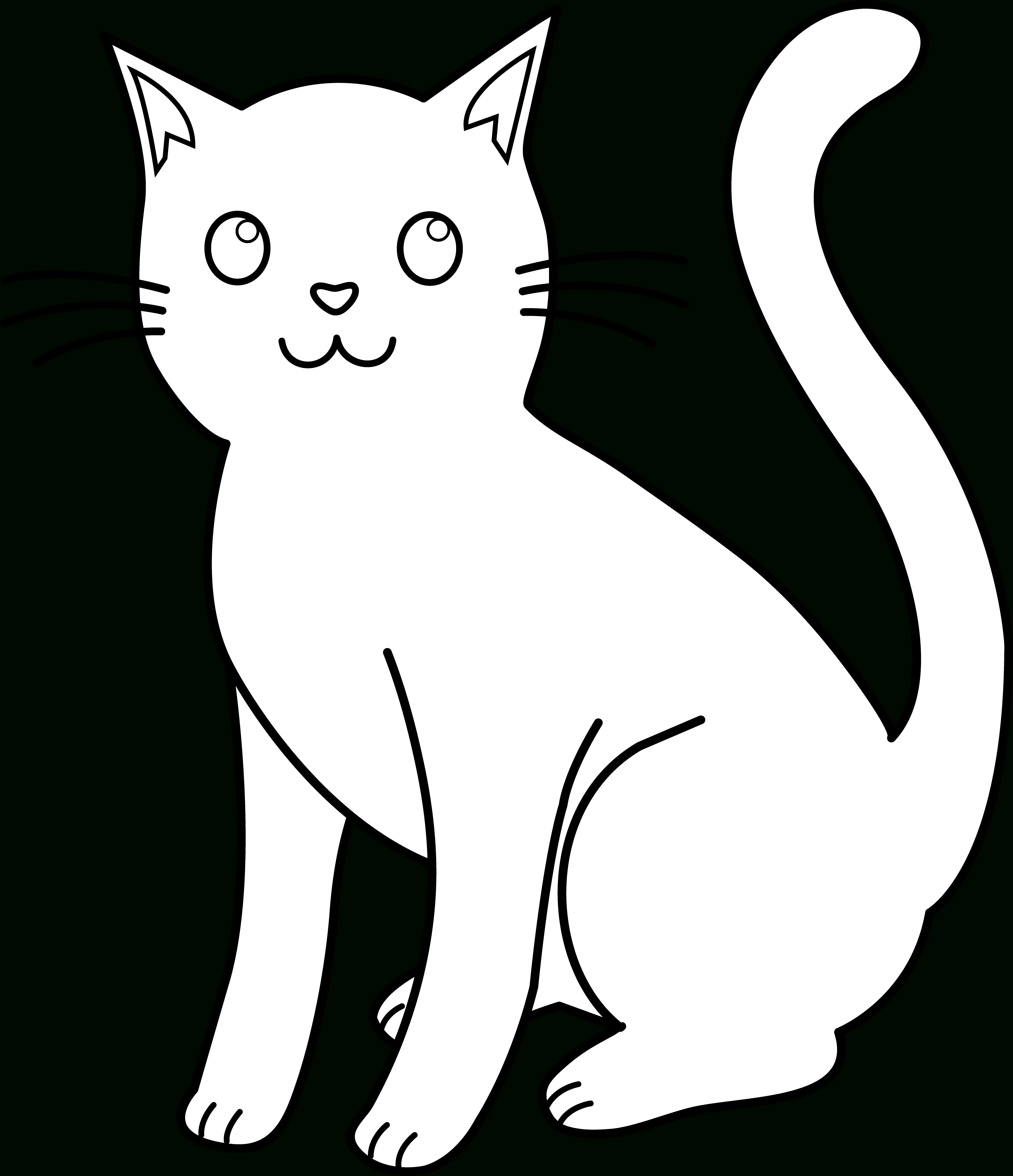 4373x5072 Cat Outline Drawing Cat Outline Drawing Free Clipart Design