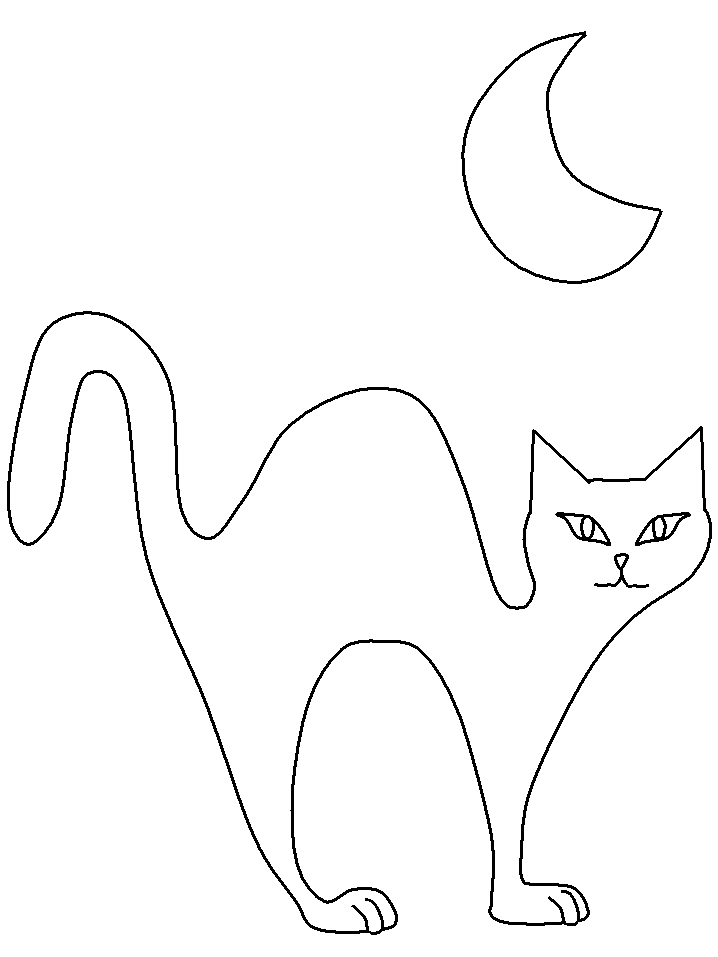 718x957 Scary Black Cat Coloring Pages Military Appreciation Coloring