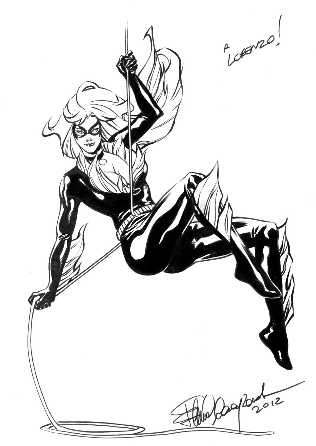 1024x1448 Black Cat Comicon Sketch